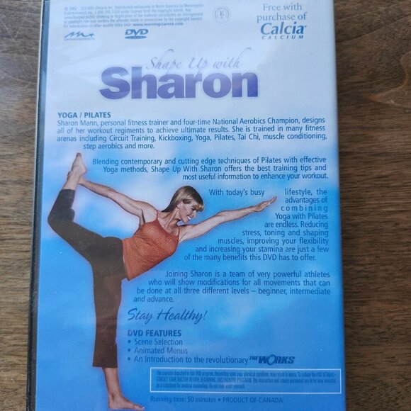 SHAPE UP WITH Sharon Mann YOGA/PILATES Full Length DVD - Picture 2 of 4